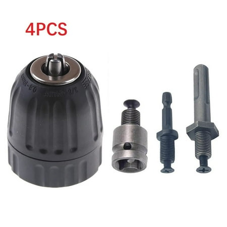 

0.8-10mm Keyless Drill Chuck 3/8-24UNF Thread Drill Bit Adapter for Impact Drill