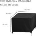 thumbnail image 2 of Terrace Furniture Cover Furniture Cover Waterproof Table Chair Cover 420d Square, 2 of 5