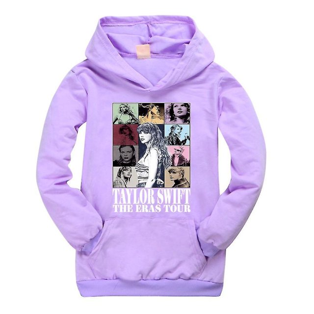 9-14 Taylor Kids Ages Swift The Eras Tour Hoodie Sweatshirt Printed Long Sleeve Casual Loose Pullover Hoodie Tops Kids Bo