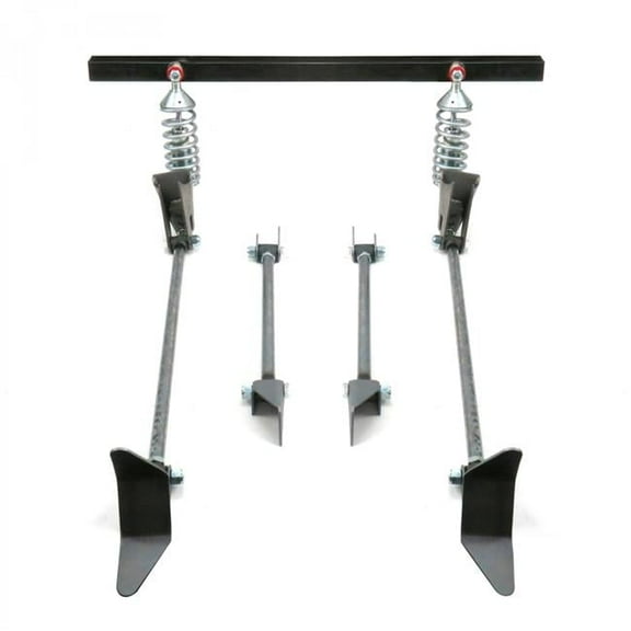 Helix Suspension Brakes & Steering 682956 Coilover Triangulated 4-Link Kit with Shocks & Upper Crossmember GVM - 3500 lbs