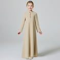 thumbnail image 6 of Tanghaowl Girls Summer Dress Dress For Girls Long Sleeve Prayer Dress Hijab For Kids Girls Abaya Fit And Flare Girls Dress, 6 of 7