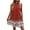 Red, variant on IROINNID Fit&Flare Dress For Women Sleeveless Round Neckline Summer Halter Neck Casual Lace-up Dress Strapless Print Dress