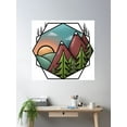 thumbnail image 2 of Mountains Beauty Poster Wall Art, Modern Wall Decor, 16x16 UNFRAMED, 2 of 3