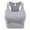 HEATHER GREY, variant on FashionMille Women Sleeveless Rib Racerback Workout Sports Crop Tank Top