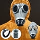 thumbnail image 5 of Respirador de cara completa, cubierta para la cabeza, mufla bucal de seguridad para pintura química en aerosol, defensa de Gas (respirador, manguera de 0,5 M, recipiente n. ° 1), 5 of 10