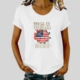 thumbnail image 4 of Blczomt Dressy Blouses for Women Casual White Trendy Shirts Short Sleeve Tunic Blouses for Women Plus Size, 4 of 6