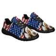 thumbnail image 5 of Basset Hound American flag Shoes Patriot Sneakers Lightweight Comfortable Running Shoes for Men Women Black Size 7, 5 of 6