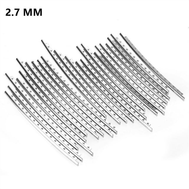 24 Pcs Friteuses Guitare Fil Fingerboard Nickel Argent 2.4Mm 2.7Mm 2.9Mm Outil Luthier
