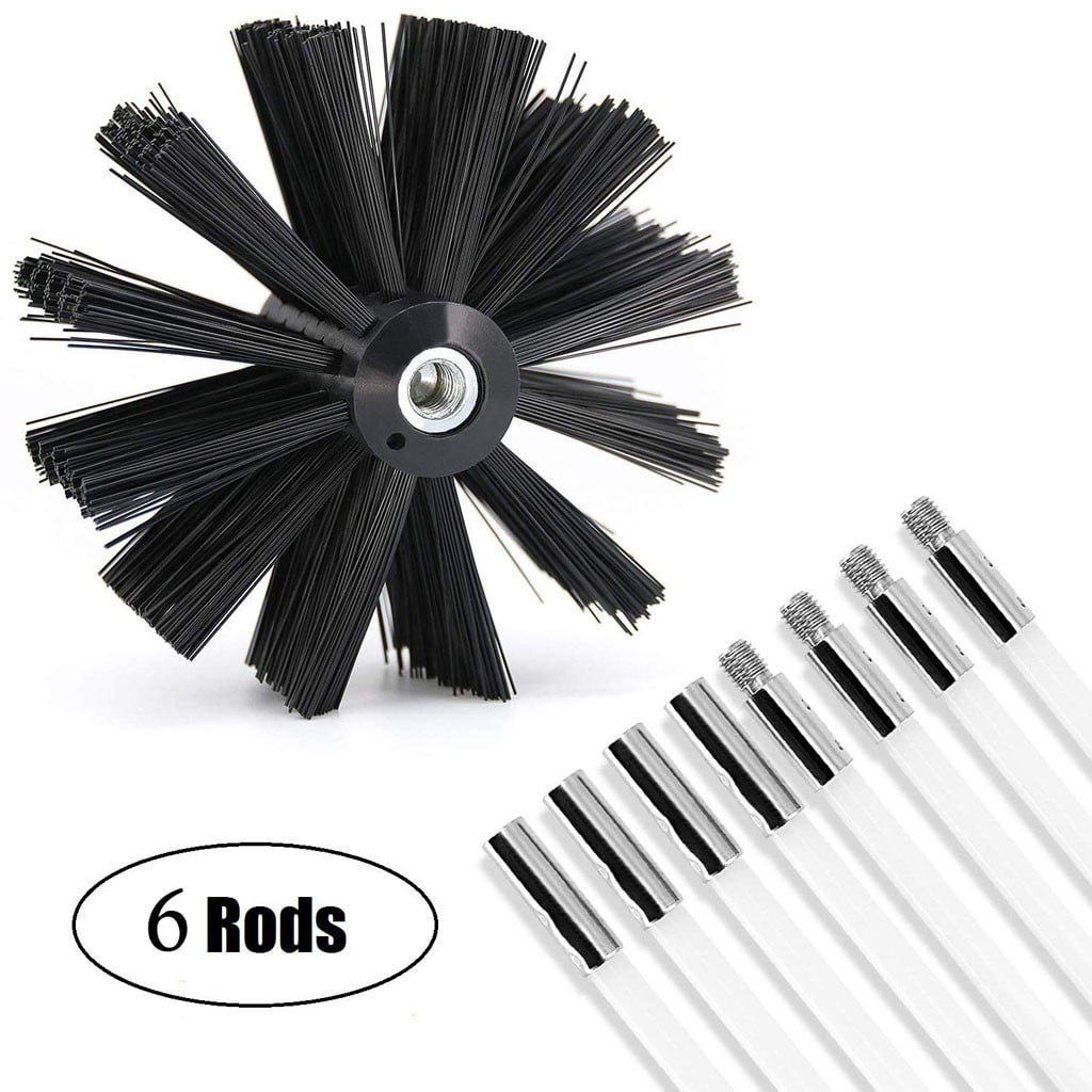 Dryer Duct Cleaning Kit Lint Remover Extends Up To 12 Feet Synthetic