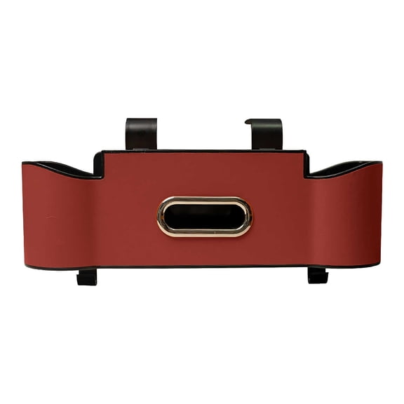 Multifunctional Car Organizers and Storage Box, Car Seat Back Storage Box with Tissue Holder, 2 Cup Holders & Purse Hooks