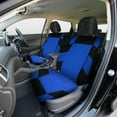 thumbnail image 3 of Car Seat Covers,Hengu Polyester Front Bucket Seat Protectors with Split Bench Back Seat Covers, Breathable Thicken Premium Sporty Seat Cushions,Blue, 3 of 8
