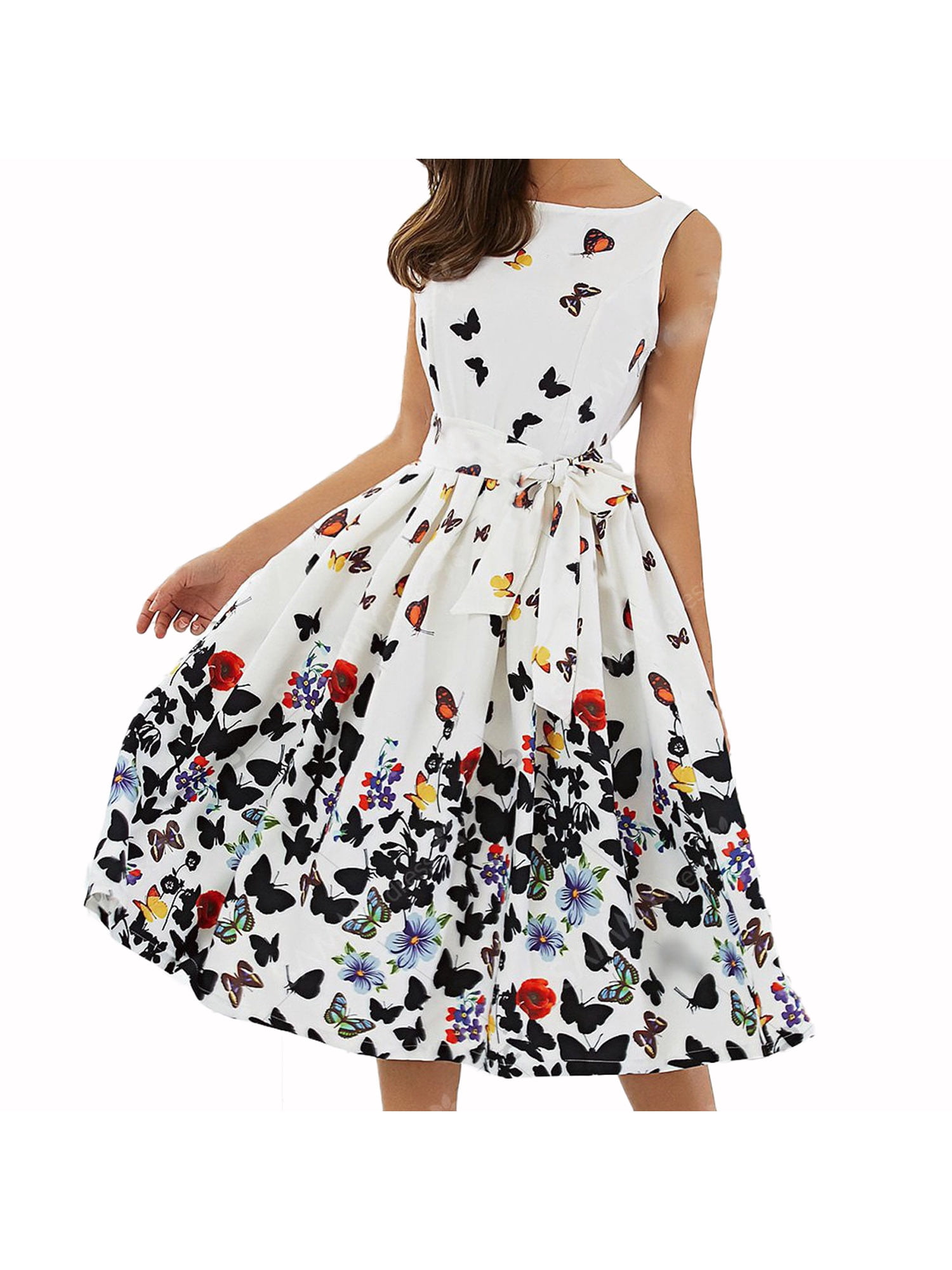 butterfly cocktail dress