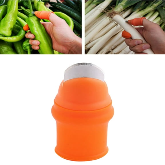 Vegetable Cutter Finger Cover for Gardening Plant Pickers Gardening Gifts - Long_Large