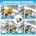 thumbnail image 3 of Colador de Fregadero de Acero Inoxidable, Escurridor de Verduras, Cesta de Drenaje para Filtrar Alimentos, Estante de Almacenamiento, Canasta Circular Colgante, 3 of 7