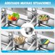 thumbnail image 3 of Colador de Fregadero de Acero Inoxidable, Escurridor de Verduras, Cesta de Drenaje para Filtrar Alimentos, Estante de Almacenamiento, Canasta Circular Colgante, 3 of 7