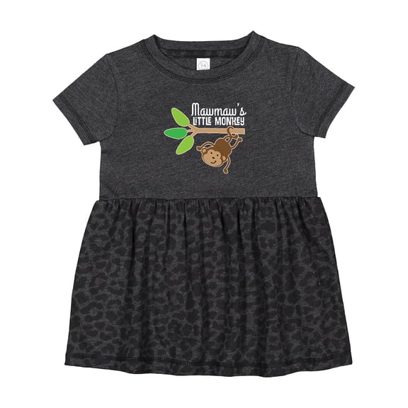 Inktastic Mawmaw Little Monkey Grandchild Girls Baby Dress
