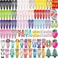 thumbnail image 1 of 100 pinzas para el pelo para niñas, pinzas para el pelo para niñas, pinzas metálicas antideslizantes para niños, pinzas para el pelo para mujeres adolescentes, pinzas para el pelo de colores caramelo, 1 of 5