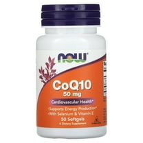 NOW Foods CoQ10 Cardiovascular Health, 50mg, 50 Ct