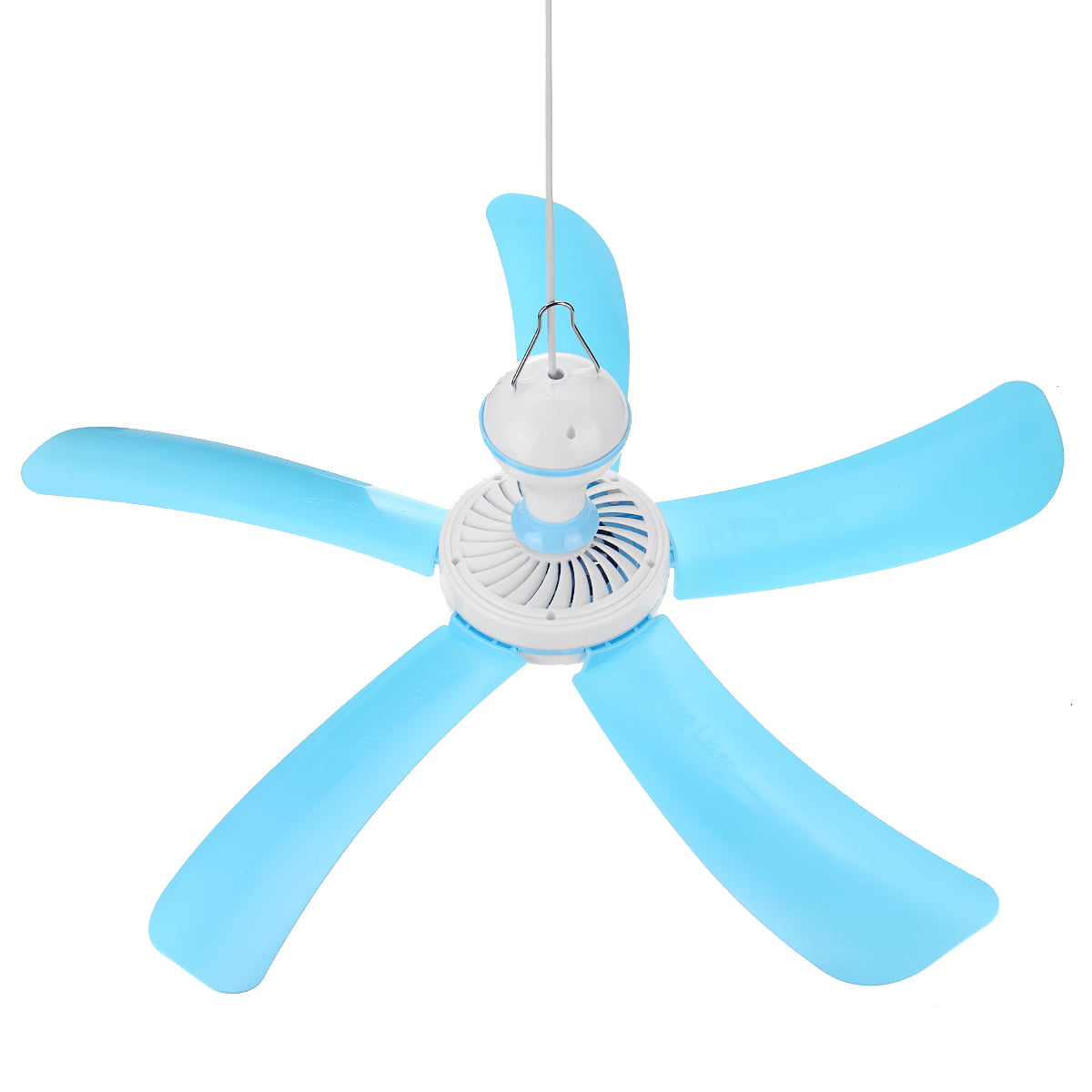 16.5" PORTABLE 5 BLADE MINI CEILING FAN EASY TO HANG CORDED PLUG NO HARD WIRING 