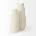 thumbnail image 6 of Blush Two Tone Organic Crackle Glaze Ceramic Vase, 6 of 7