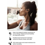 Cleer Arc II Sport Open-Ear Bluetooth Headphones, True Wireless, Sweat Resistant, 35 Hours Playtime, Black