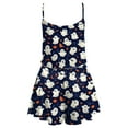 thumbnail image 5 of Ccpelsie Halloween Pajamas Set Sleepwear Womens Soft Comfy Cami Top Shorts Set Nightwear(Navy,L), 5 of 8