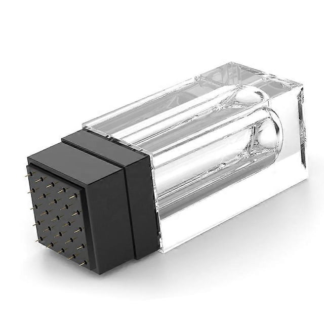 Micro Needle Derma Stamp Hydra.Needle HN25 Nuevo diseño integrado Puntas de oro de 24k Derma Roller para el cuidado de la piel facial Essence MTS, 1MM