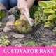 thumbnail image 4 of Rastrillo de mano de siete dientes para aflojar la tierra, cavar y plantar. Herramienta de jardinería ligera para actividades al aire libre y para plantas en maceta., 4 of 6
