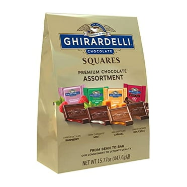 GHIRARDELLIÂ® Premium Assorted Chocolate SQUARESÂ®, 15.77 oz Bag