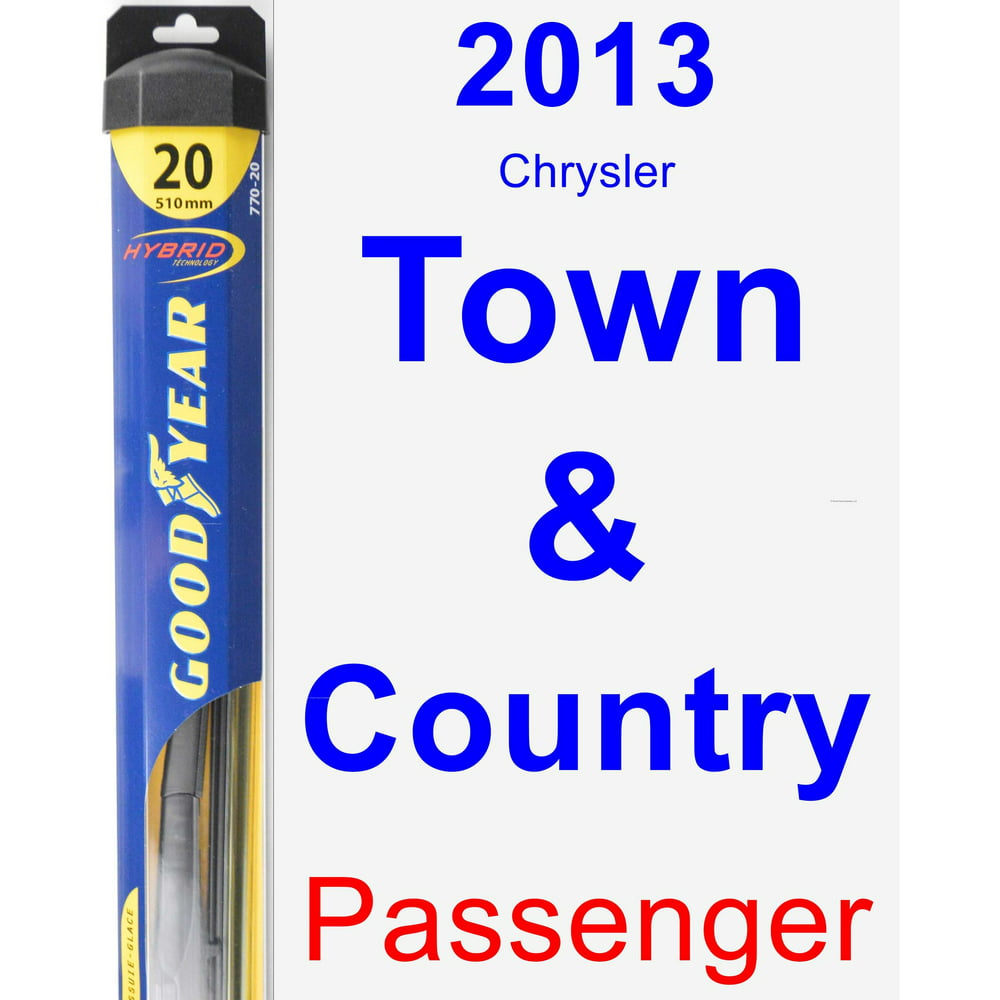 2013 Chrysler Town & Country Passenger Wiper Blade - Hybrid - Walmart.com - Walmart.com 2013 Chrysler Town And Country Wiper Size