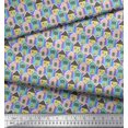 thumbnail image 3 of Soimoi Purple Rayon Crepe Fabric House Architectural Print Fabric by the Yard 46 Inch Wide, 3 of 3