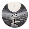 thumbnail image 2 of Designart "Mirage in the Desert III IV" Landscapes Oversized Wall Clock, 2 of 5