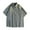 Gray, variant on WREESH Men's Casual Striped Button Down Shirts Short Sleeve Fashion Top with Striped Design Black