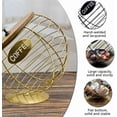 thumbnail image 3 of Coffee Pod Holder with Lid, Metal Coffee Capsule Storage Basket, Large Capacity K Cup and Espresso Coffee Holder, for Kitchen Countertop, Coffee Bar (Black), 3 of 7