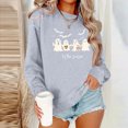 thumbnail image 2 of MYAOYI Womens Halloween Sweatshirt Tis The Season Ghost Graphic Pullover, 2 of 4