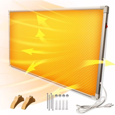 Wall Mounted Far Infrared Space Heating Panel with Legs,Energy Saving,120V Electric Heater,550w Convection Electric Heater for Room