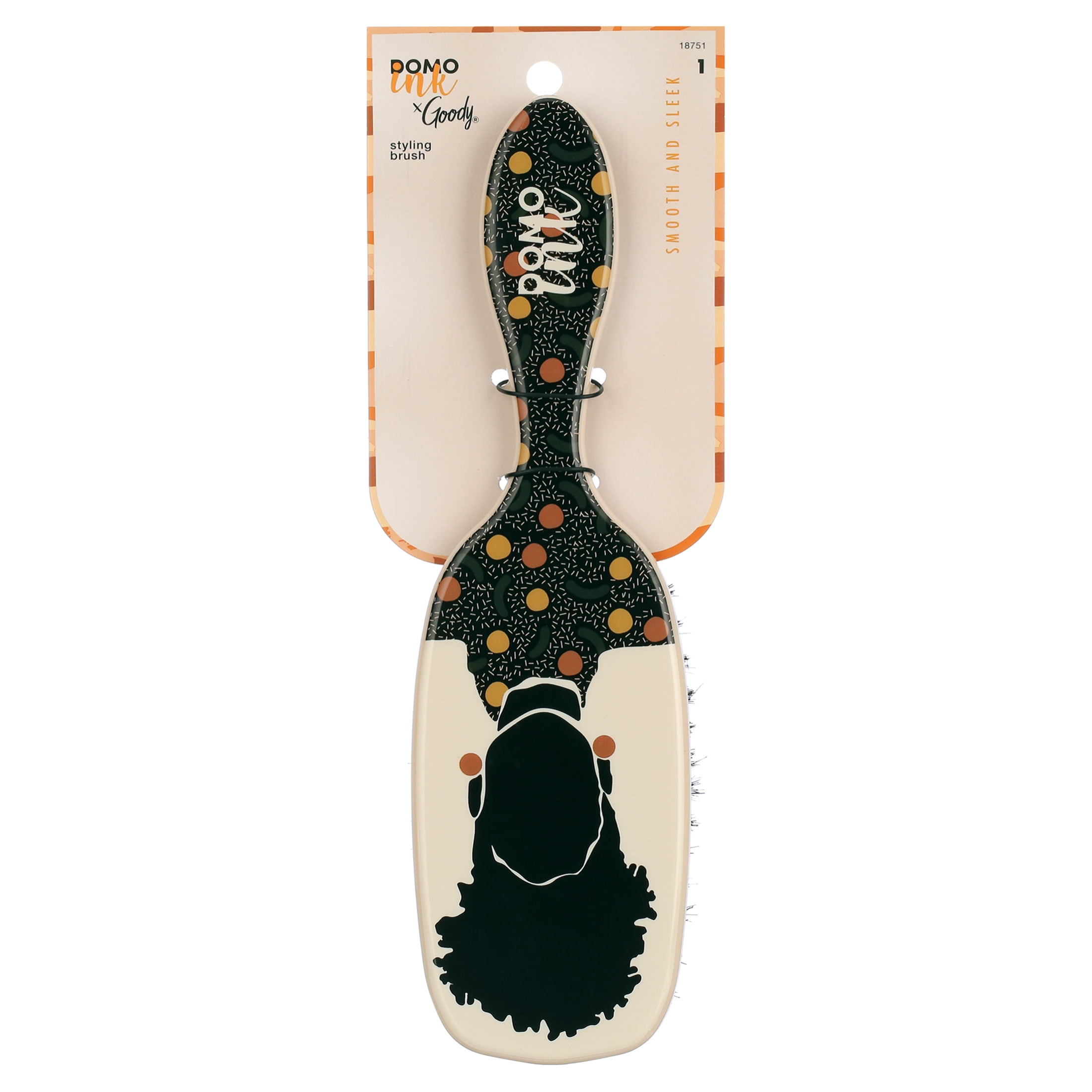 Goody Tru X Domo Ink Collab Ouchless?? Detangling Printed Paddle