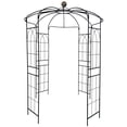 thumbnail image 4 of Metal Garden Arch Birdcage Shape Garden Arbors Diameter 6.8ft x 9.5ft High Pergola Pavilion Wedding Trellis For Climbing Vines In Outdoor Garden Backyard Lawn Patio, 4 of 9