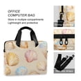thumbnail image 4 of FORMRS 16" Laptop Bag Carrying Sleeve Case with Handle Travel Shoulder Briefcase, Watercolor Seashell, 4 of 8