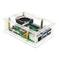 thumbnail image 4 of Necvior For RaspberryPi5 Acrylic Case Transparent Enclosure Box Cooling Fan Heatsinks, 4 of 19