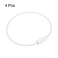 thumbnail image 3 of 4Pack Cable Key Rings, 6-inch(155mm) Wire Keychain Twist Loops, White, 3 of 6