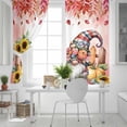 thumbnail image 5 of Fsddascl Pink Gnomes Fall Blackout Curtains for Bedroom/Living Room, Thermal Insulated Kitchen Curtains, Thanksgiving Pumpkin Sunflower Eucalyptus Grommet Darkening Window Treatment Drapes 42"x63"x2, 5 of 6
