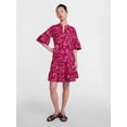 thumbnail image 3 of Scenario Women's and Women's Plus V Neck Mini Dress with Flutter Sleeves, Sizes XS-4X, 3 of 6