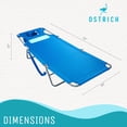 thumbnail image 3 of Ostrich Ladies Comfort Lounger Chair and On Your Back Beach Chair, Blue, 3 of 12