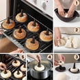 thumbnail image 5 of Silicone Molds,Donut Mold for Baking,Donut Pans Set,6 Pieces Pastry Molds for Bagel and Doug Hnut Cake Pans, 5 of 5