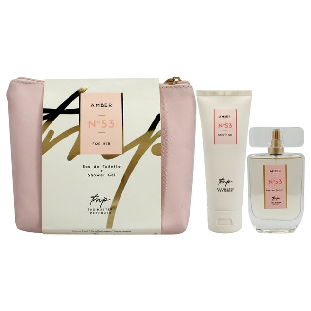 Set de regalo de 2 piezas Amber N53 The Master Perfumer para mujeres spray EDT 1,7 oz gel de ducha 2,5 oz
