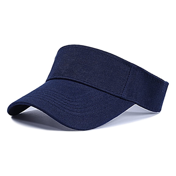 Sports Sun Visor Hats Athletic Visors Hat for Women Men Golf Tennis Cycling Running Navy One Size
