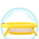 thumbnail image 5 of Bañera para niños pequeños, bañera para bebés Bañera plegable para bebés Bañera para bebés Diseño a prueba de futuro, 5 of 8