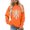 Orange [Womens Halloween Sweatshirts] [WenDA6070213], variant on Halloween Clothes for Women Funny Skeleton Graphic Sweatshirt Trendy Crew Neck Long Sleeve Halloween Sweaters for Women Womens Fall Fashion Outfits Grey, XXL