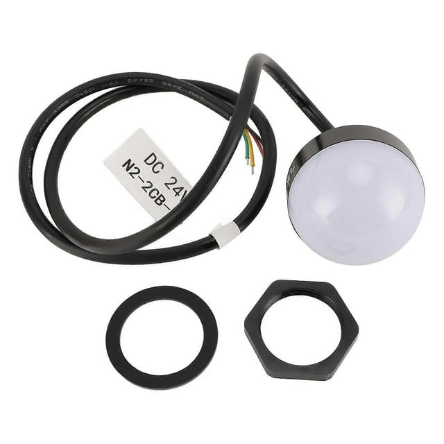 24V LED Industrial Warning Light Round Waterproof 3 Colors for CNC Machine Tool